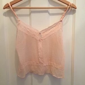 Vintage Gap Body lace camisole - shell pink size S